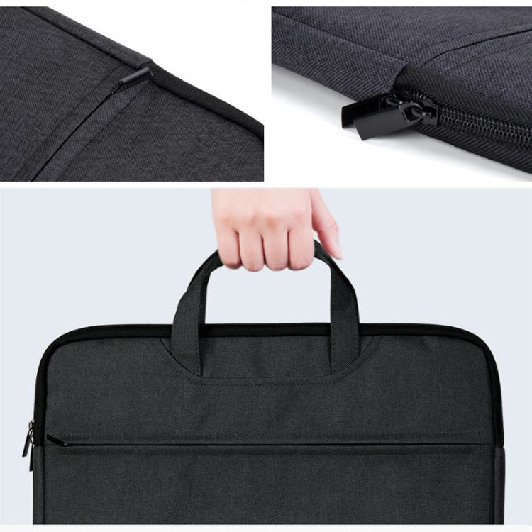 Deli 5590 Portable Briefcase Meeting Record Storage Bag Computer Bag(Black)