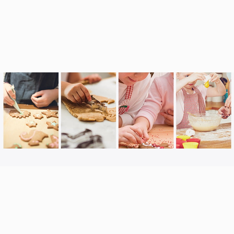 12 in 1 Stainless Steel Biscuit Cutting Set Fondant Biscuit Mold Round Cake Baking Mold, Specification: Color Cake Mold