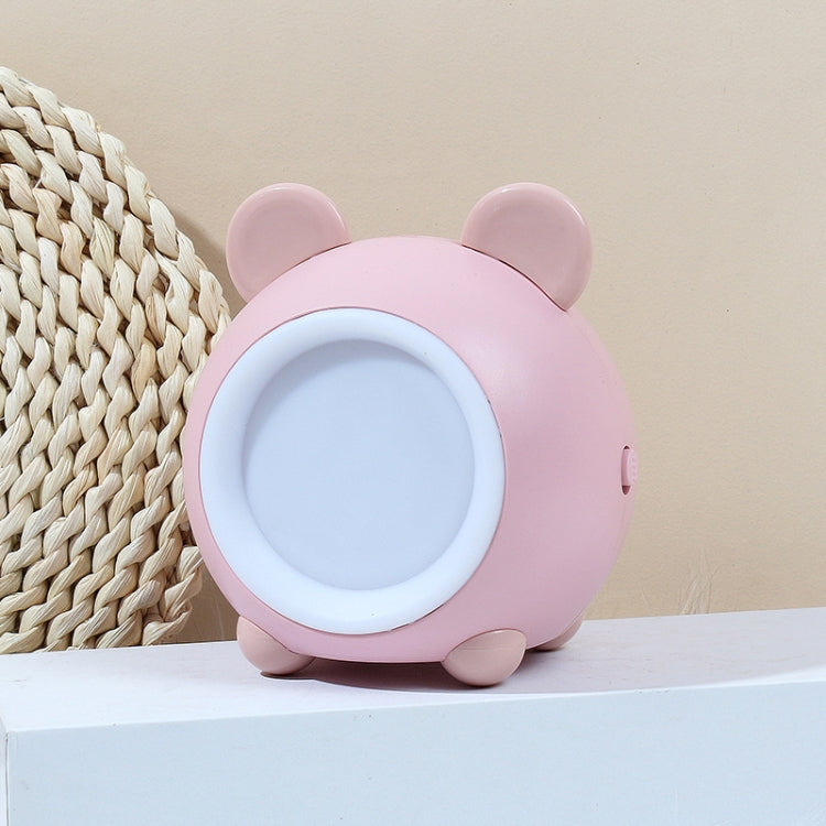 XY010 2 PCS Cute Pet Night Light LED Touch Dimming Dormitory Bedside Light(Pink Bear)
