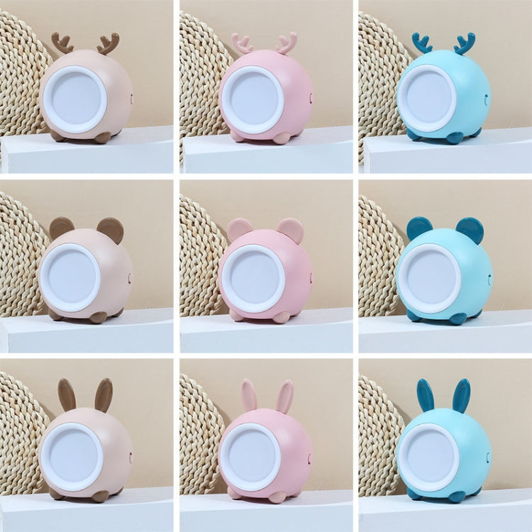 XY010 2 PCS Cute Pet Night Light LED Touch Dimming Dormitory Bedside Light(Pink Bear)