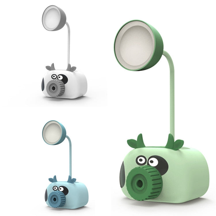 YW2192 2 PCS Pencil Sharpener Mobile Phone Holder Storage Box Bedside Lamp Desk Lamp Night Light, Random Color Delivery(Calf)