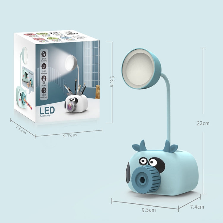 YW2192 2 PCS Pencil Sharpener Mobile Phone Holder Storage Box Bedside Lamp Desk Lamp Night Light, Random Color Delivery(Calf)