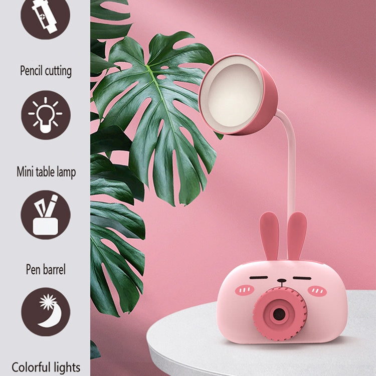 YW2192 2 PCS Pencil Sharpener Mobile Phone Holder Storage Box Bedside Lamp Desk Lamp Night Light, Random Color Delivery(Little Pig)