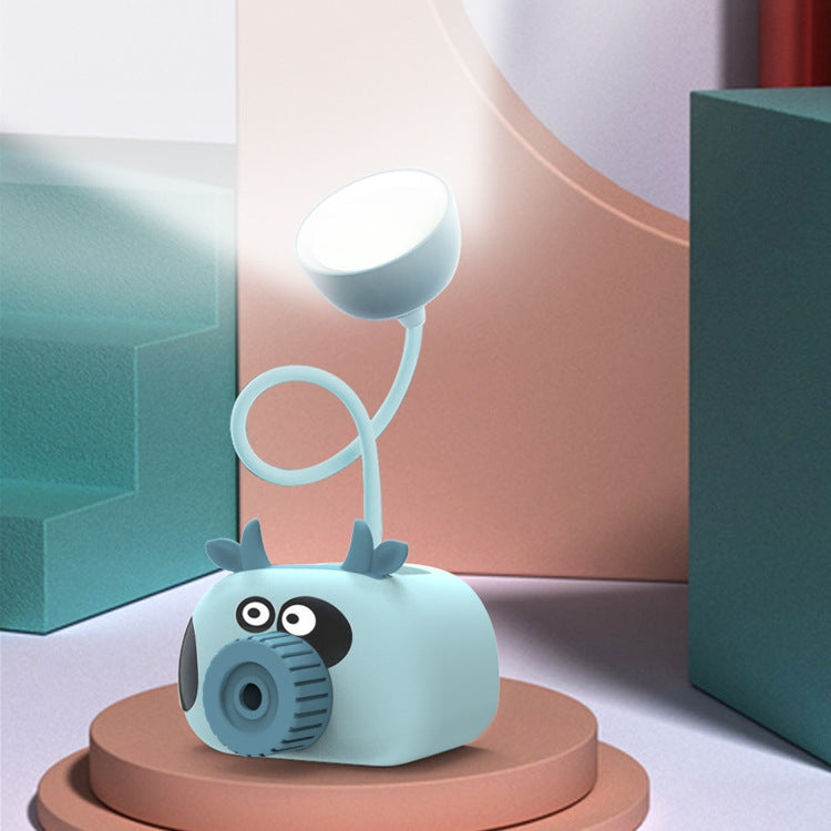 YW2192 2 PCS Pencil Sharpener Mobile Phone Holder Storage Box Bedside Lamp Desk Lamp Night Light, Random Color Delivery(Rabbit)