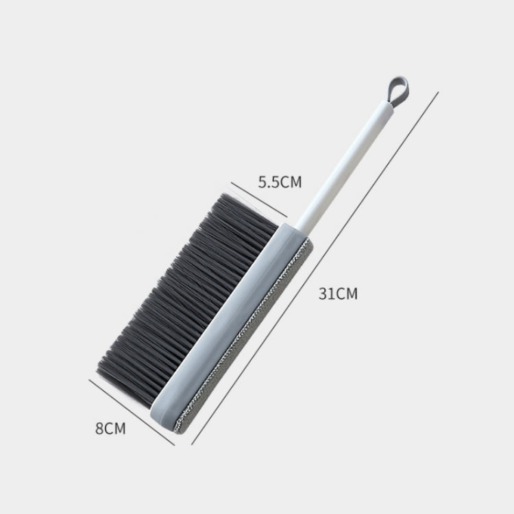 Retractable Soft Fur Bed Brush Sofa Dusting Brush Roller Sticking Device(Gray)