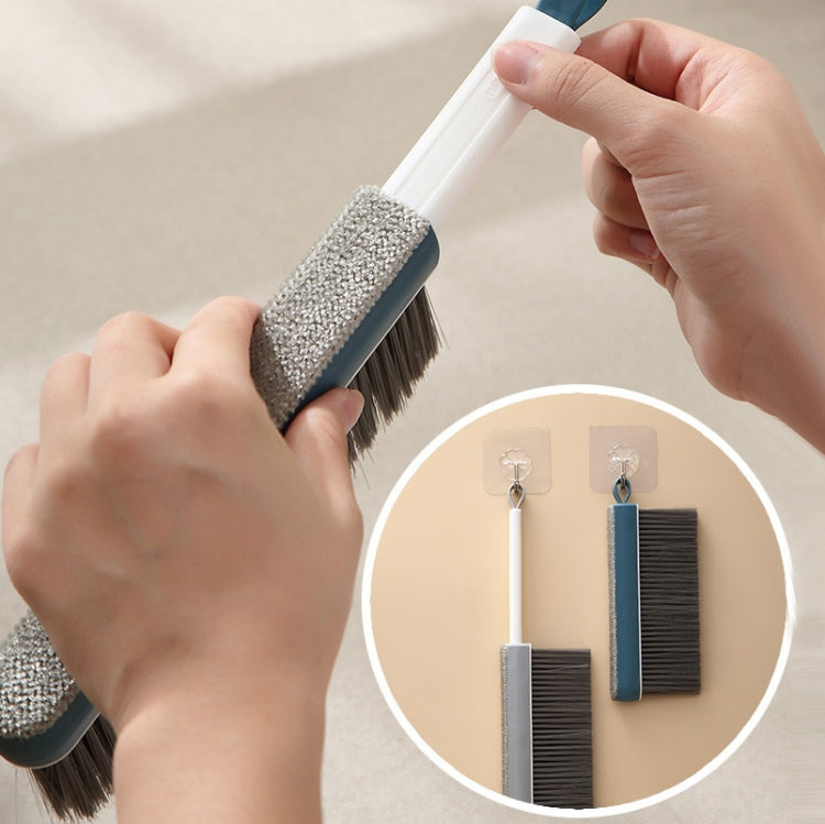 Retractable Soft Fur Bed Brush Sofa Dusting Brush Roller Sticking Device(Gray)