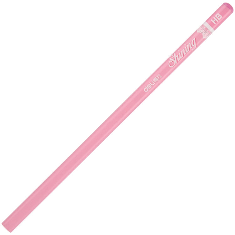 Deli S928 50 PCS/Barrel HB Pencil Students Round Writing Pencil(Red)