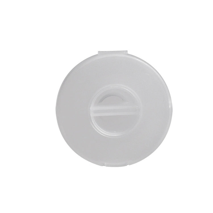 Round Data Cable Storage Box Earphone Storage Collection Box(Transparent)