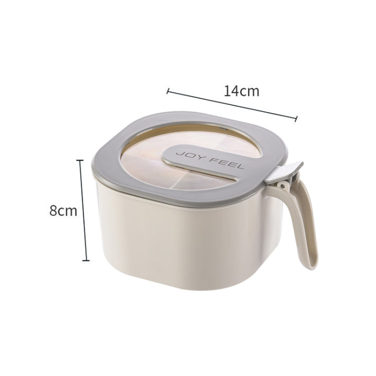 Kitchen Transparent Visible Seasoning Jar Household Seasoning Bottle Set(Gray)