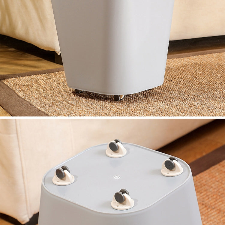 Stickable Pulleys Rollers Storage Box Rack Wheels Movable Wheels, 4pcs/pack(Beige)