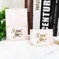 100 PCS Valentines Day Bronzing Greeting Card Flower Shop Birthday Thank You Card(I Love You)