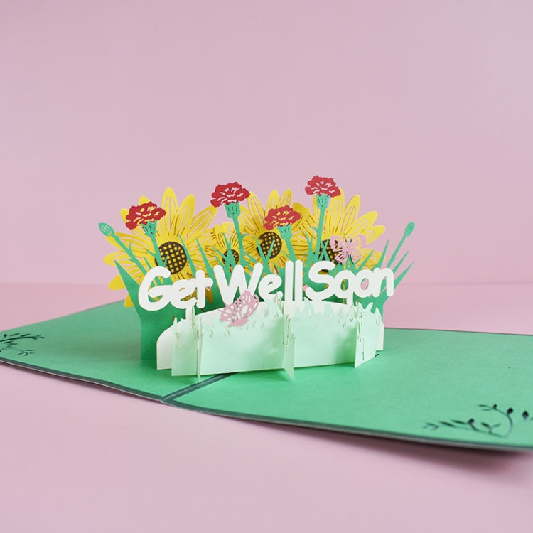 3D Three-Dimensional Greeting Card Condolences Comfort Card