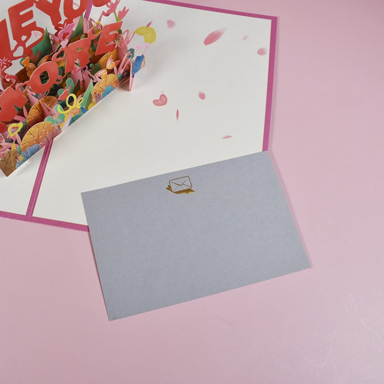 Valentine Day Three-Dimensional Greeting Card Wedding Anniversary Card