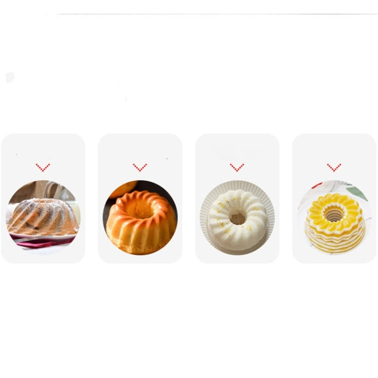Creative DIY Silicone Cake Cup Muffin Cup Baking Mold,Style: Flower-shaped  (Macron Green)