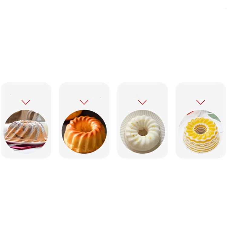 Creative DIY Silicone Cake Cup Muffin Cup Baking Mold,Style: Flower-shaped  (Candy Color)