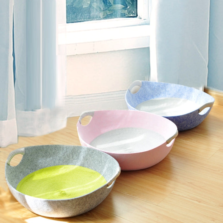 Four Seasons Universal Felt Nest For Pets Cat Bed Pet Supplies(Pink)