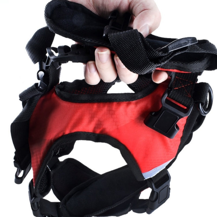 Pet Chest Backpack Multifunctional Outdoor Detachable Backpack For Dogs with Leash, Specification: S(Red)