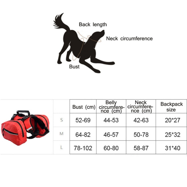 Pet Chest Backpack Multifunctional Outdoor Detachable Backpack For Dogs with Leash, Specification: S(Red)