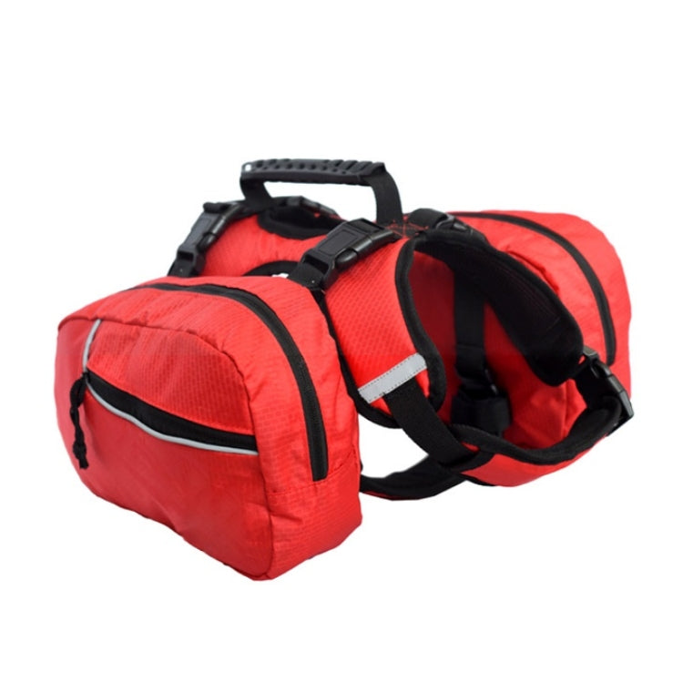 Pet Chest Backpack Multifunctional Outdoor Detachable Backpack For Dogs with Leash, Specification: L(Red)