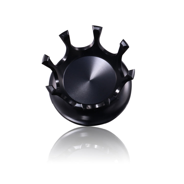 Motorcycle CNC Aluminum Alloy Crown Fuel Tank Cap Suitable For Harley 883 / XL / 1200 / 48 / 72(Black)