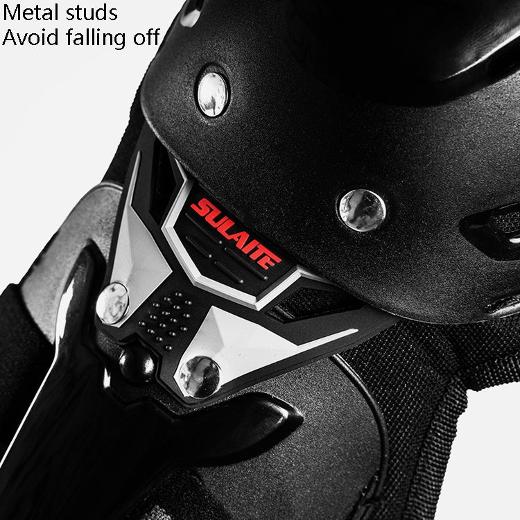 SULAITE Motorcycle Riding Protective Gear Four Seasons Anti-Fall Warm Windshield Rider Equipment, Knee Pads+Elbow Pads