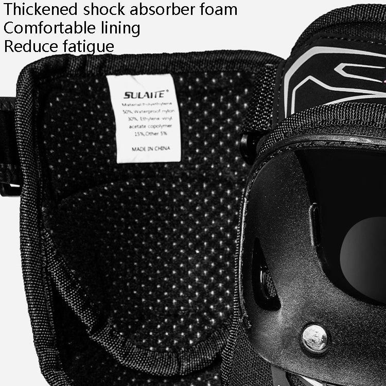 SULAITE Motorcycle Riding Protective Gear Four Seasons Anti-Fall Warm Windshield Rider Equipment, Knee Pads+Elbow Pads