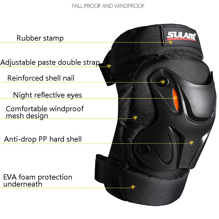 SULAITE Motorcycle Riding Equipment Protective Gear Off-Road Riding Anti-Fall Protector, Specification: Knee Pads