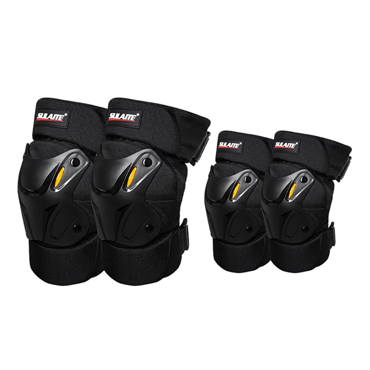 SULAITE Motorcycle Riding Equipment Protective Gear Off-Road Riding Anti-Fall Protector, Specification: Knee Pads+Elbow Pad