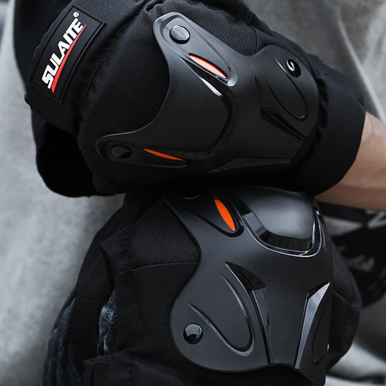 SULAITE Motorcycle Riding Equipment Protective Gear Off-Road Riding Anti-Fall Protector, Specification: Knee Pads+Elbow Pad