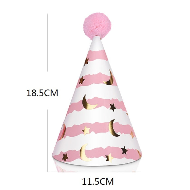 20 PCS Cute Children Bronzing Birthday Hats Cake Baking Decoration Party Hats Unicorn
