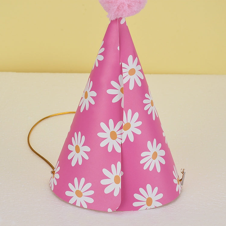 20 PCS Cute Children Bronzing Birthday Hats Cake Baking Decoration Party Hats Blue Ripple
