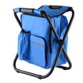 Multifunctional Folding Stool Portable Ice Pack Stool Lightweight Outdoor Stool(Blue)