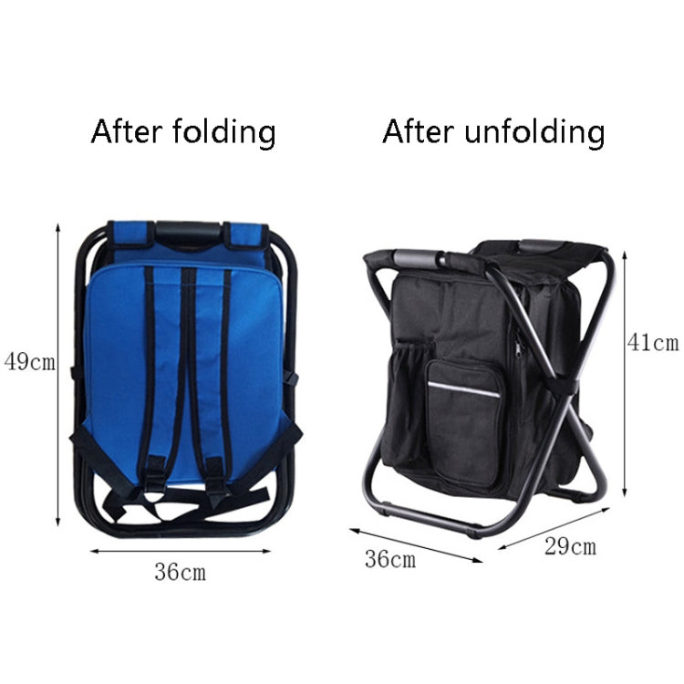 Multifunctional Folding Stool Portable Ice Pack Stool Lightweight Outdoor Stool(Green)