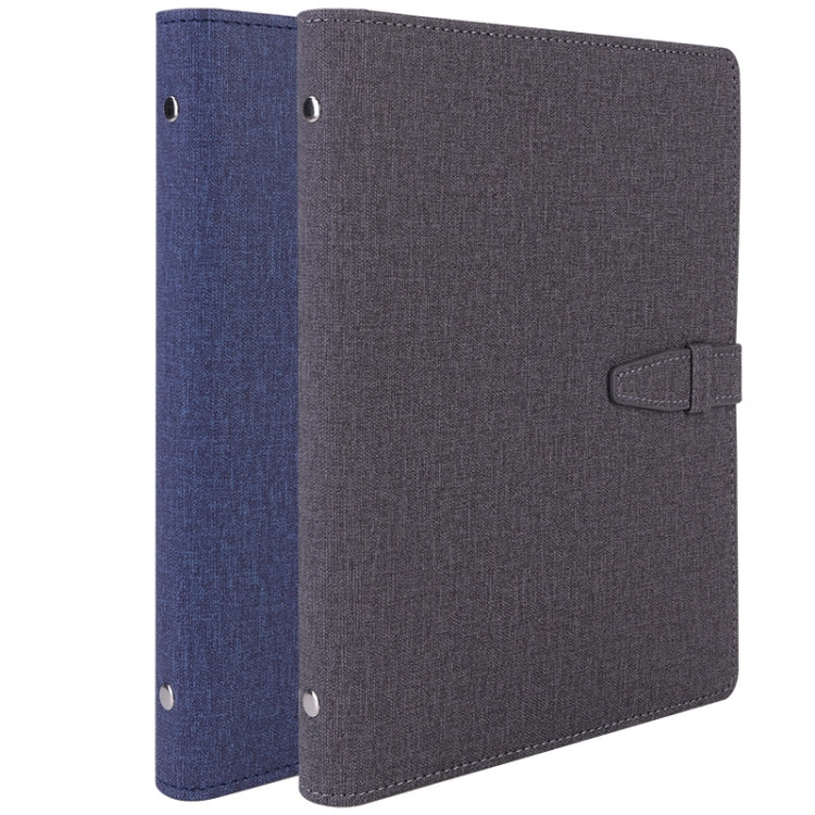 Deli 3309 A5 Loose-Leaf Notebook Office Business Carry Meeting Notes, Random Color Delivery
