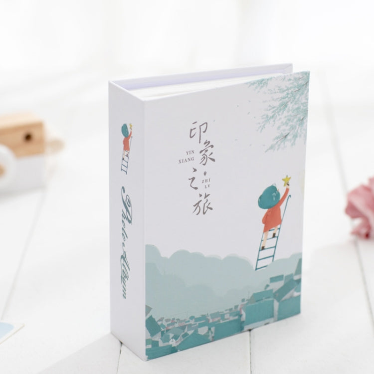 6 Inch 100 Sheets Simple Photo Albums Interstitial 4R Small Album Graduation Album(Impression Journey)
