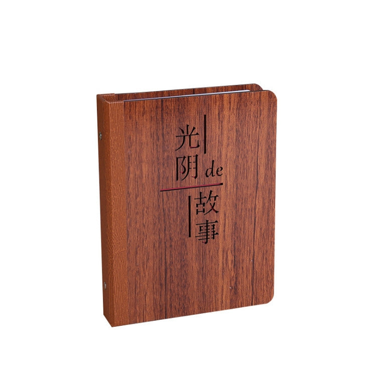 6-Inch 32 Sheets Wooden DIY Photo Album Creative Gift(1314)