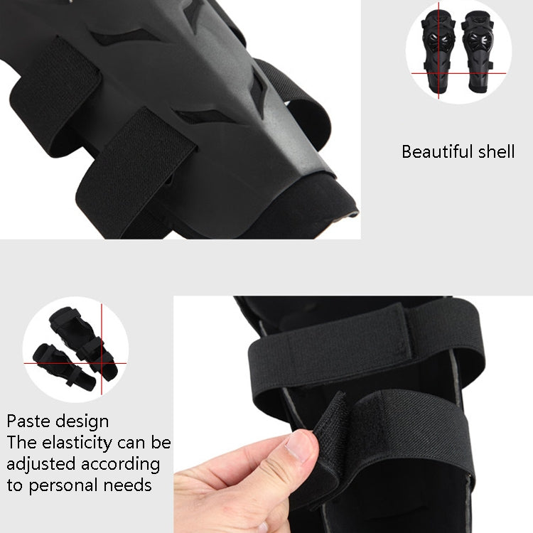 SULAITE Outdoor Sports Protective Gear Motocross Riding Motorsport Elbow Knee Pads, Specification: Free Size(Black)