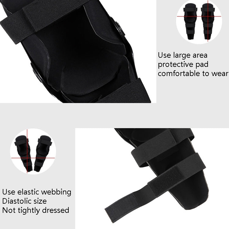 SULAITE Outdoor Sports Protective Gear Motocross Riding Motorsport Elbow Knee Pads, Specification: Free Size(Black)