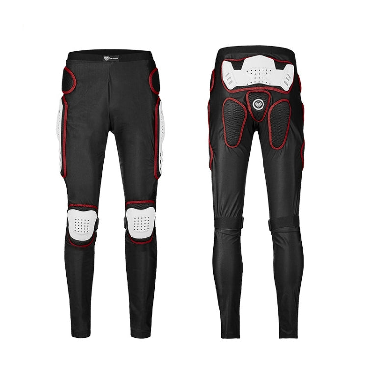 SULAITE Motorcycle Cross-Country Riding Trousers Protective Hip Pants, Specification: M(Red)