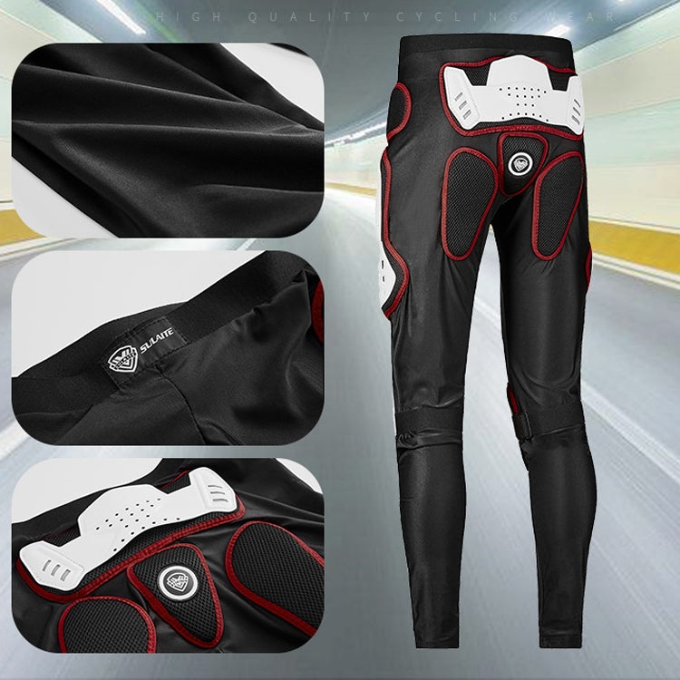 SULAITE Motorcycle Cross-Country Riding Trousers Protective Hip Pants, Specification: XXXL(Red)