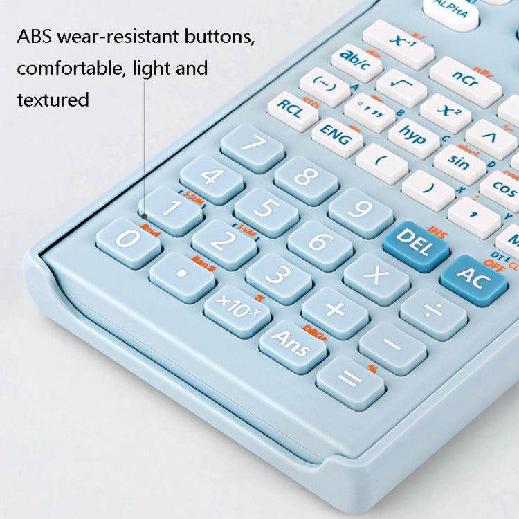 Deli 1700 Scientific Calculator Portable And Cute Student Calculator(White)