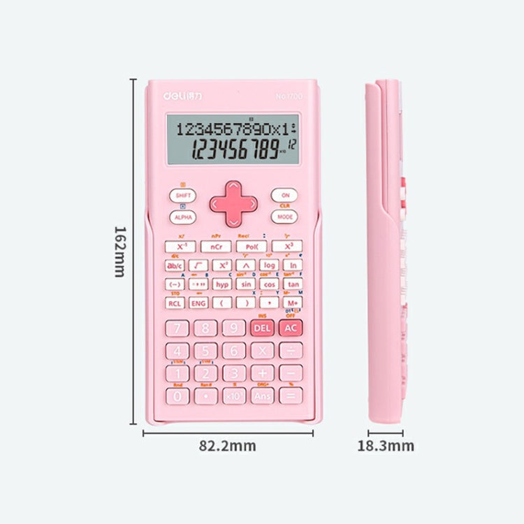 Deli 1700 Scientific Calculator Portable And Cute Student Calculator(Blue)