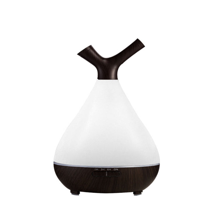 YCTA-008 Household Mute Small Wood Grain Colorful Light Aroma Diffuser Night Tree Air Humidifier, Product specifications: AU Plug(Deep Wood Grain)