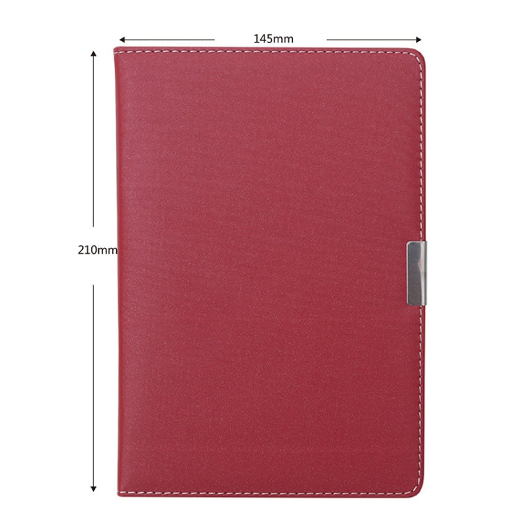 PU Business Notebook Mounted Sewing Thread Notebook, Specification: A5(Red)