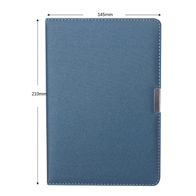 PU Business Notebook Mounted Sewing Thread Notebook, Specification: A5(Blue)