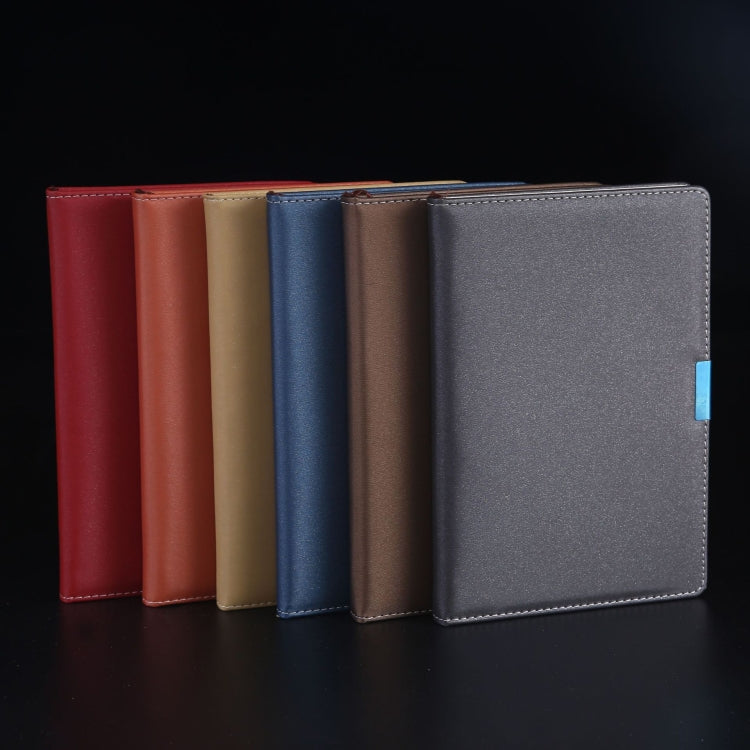 PU Business Notebook Mounted Sewing Thread Notebook, Specification: A5(Dark Gray)