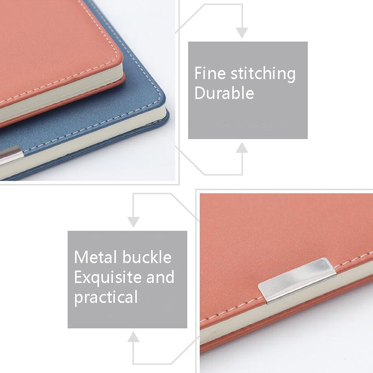 PU Business Notebook Mounted Sewing Thread Notebook, Specification: A5(Yellow)