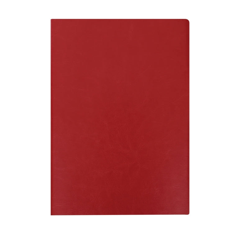 Imitation Leather Business Notebook Retro Notebook, Cover color: Red, Specification: A5