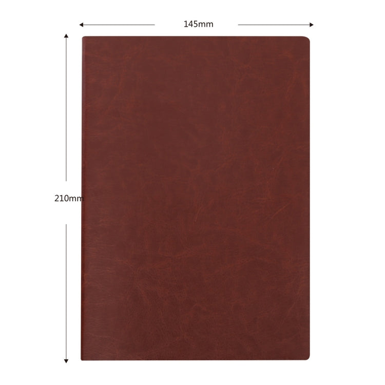 Imitation Leather Business Notebook Retro Notebook, Cover color: Blue, Specification: A5