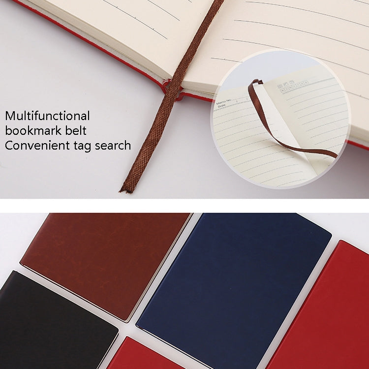 Imitation Leather Business Notebook Retro Notebook, Cover color: Blue, Specification: A5